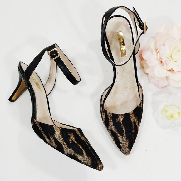Louise et Cie Shoes - Louise Et Cie Esperance Animal Ankle-Strap Pumps